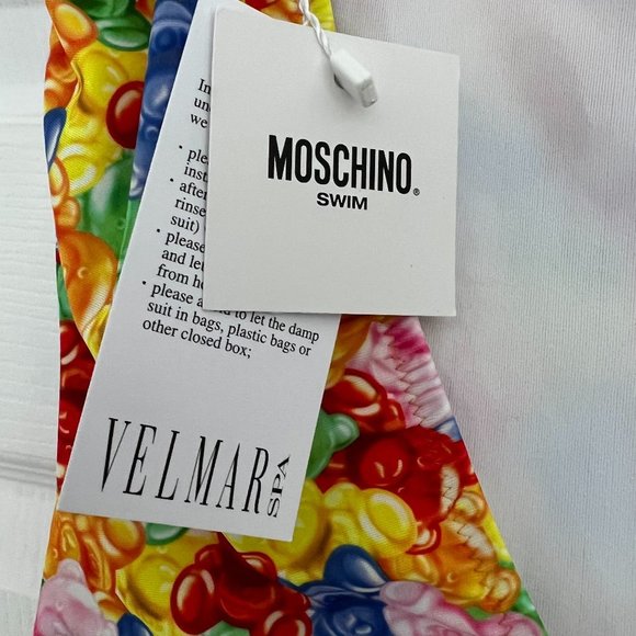 MOSCHINO Gummy Bear One-Piece Swimsuit IT 3 / US Medium 36 NWT - Picture 7 of 13